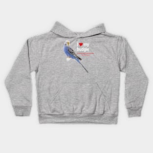 blue budgie Kids Hoodie